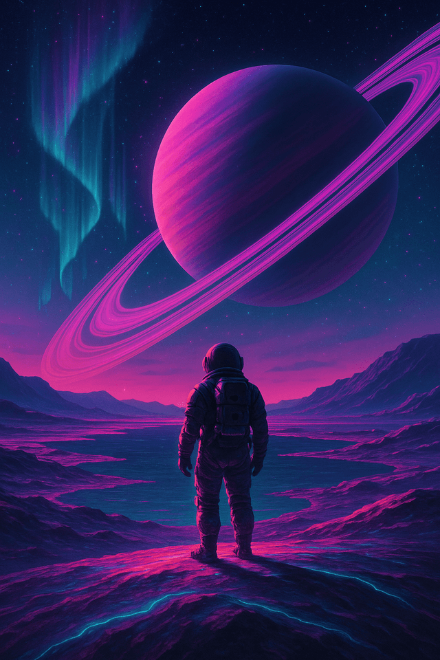 Neon Glow style wallpaper