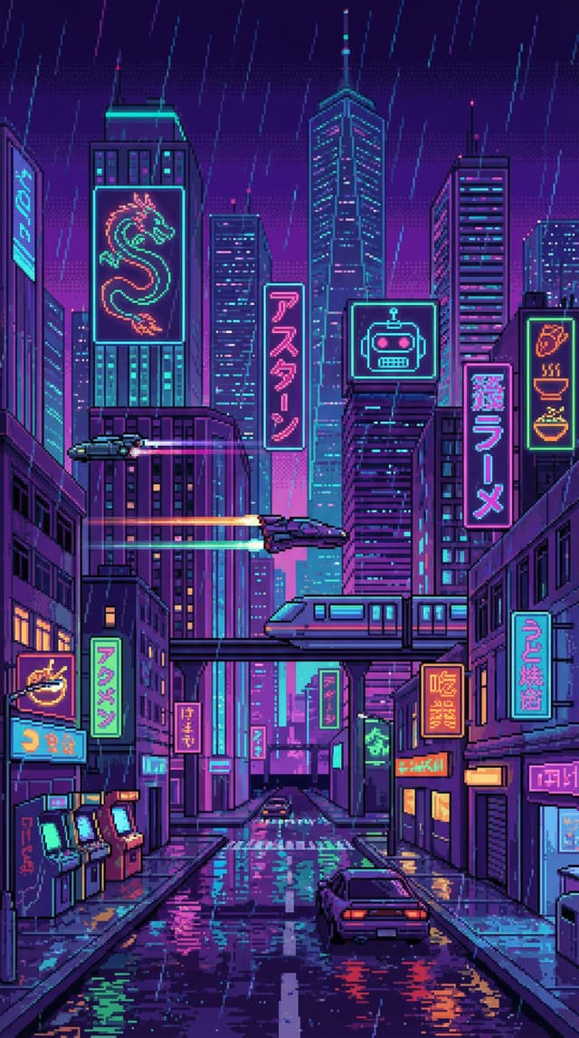 Pixel Art style wallpaper