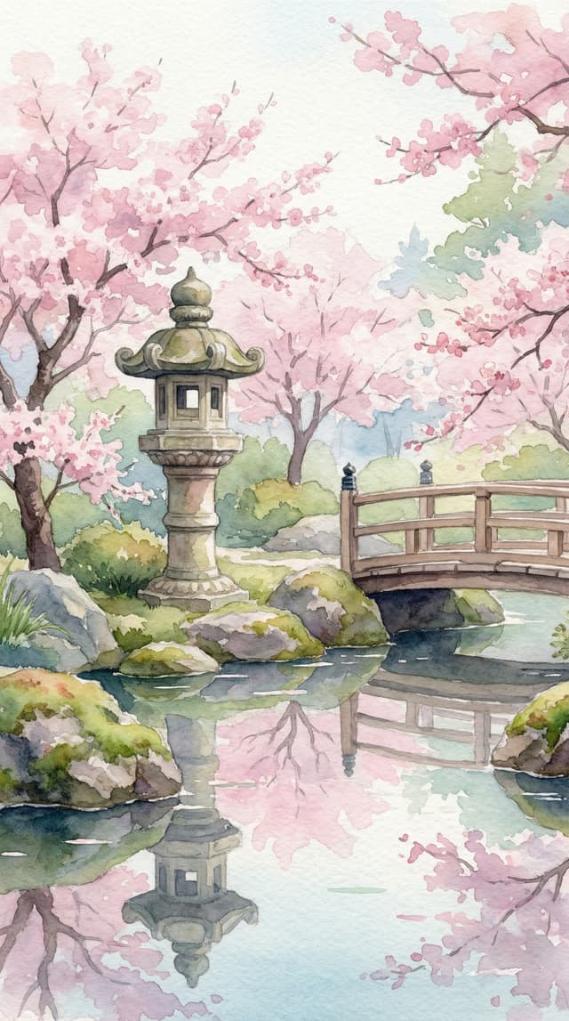 Watercolor style wallpaper